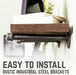 RESTORE Autumn Brown 36 in. Shelves with Straight Brackets - Sweatfully