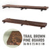RESTORE Trail Brown 36 in. Shelves with Straight Brackets - Sweatfully