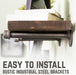 RESTORE Trail Brown 36 in. Shelves with Straight Brackets - Sweatfully