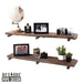 RESTORE Sunset Brown 36 in. Shelves with Straight Brackets - Sweatfully