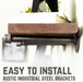 RESTORE Sunset Brown 36 in. Shelves with Straight Brackets - Sweatfully