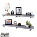 RESTORE Riverstone Grey 36 in. Shelves with Straight Brackets - Sweatfully