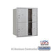 Salsbury 10 Door High Recessed Mounted 4C Horizontal Parcel Locker with 4 Parcel Lockers in Aluminum with USPS Access - Front Loading - Sweatfully