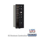 Salsbury 10 Door High Recessed Mounted 4C Horizontal Mailbox with 4 Doors and 1 Parcel Locker in Black with USPS Access - Front Loading - Sweatfully