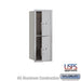 Salsbury 10 Door High Recessed Mounted 4C Horizontal Parcel Locker with 2 Parcel Lockers in Aluminum with USPS Access - Front Loading - Sweatfully