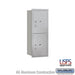 Salsbury 10 Door High Recessed Mounted 4C Horizontal Parcel Locker with 2 Parcel Lockers in Aluminum with USPS Access - Rear Loading - Sweatfully