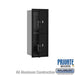 Salsbury 10 Door High Recessed Mounted 4C Horizontal Parcel Locker with 2 Parcel Lockers in Black with Private Access - Front Loading - Sweatfully