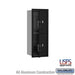 Salsbury 10 Door High Recessed Mounted 4C Horizontal Parcel Locker with 2 Parcel Lockers in Black with USPS Access - Front Loading - Sweatfully