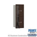 Salsbury 10 Door High Recessed Mounted 4C Horizontal Parcel Locker with 2 Parcel Lockers in Bronze with Private Access - Front Loading - Sweatfully