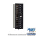 Salsbury 11 Door High Recessed Mounted 4C Horizontal Mailbox with 9 Doors in Black with Private Access - Front Loading - Sweatfully