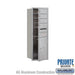 Salsbury 11 Door High Recessed Mounted 4C Horizontal Mailbox with 4 Doors and 1 Parcel Locker in Aluminum with Private Access - Front Loading - Sweatfully