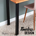 28 in. Skyline Matte Black Square Metal High-Rise Dining or Desk Table Legs - 4 Pack - Sweatfully