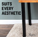 28 in. Skyline Matte Black Square Metal High-Rise Dining or Desk Table Legs - 4 Pack - Sweatfully
