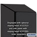 Salsbury 12" Wide Double Tier 'S' Style Designer Wood Locker - 1 Wide - 5 Feet High - 21 Inches Deep - Black - Hasps - Sweatfully