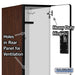 Salsbury 12" Wide Double Tier 'S' Style Designer Wood Locker - 1 Wide - 5 Feet High - 21 Inches Deep - Mahogany - Hasps - Sweatfully