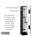 Salsbury 12" Wide Double Tier 'S' Style Designer Wood Locker - 1 Wide - 5 Feet High - 15 Inches Deep - Black - Hasps - Sweatfully