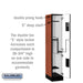 Salsbury 12" Wide Double Tier 'S' Style Designer Wood Locker - 1 Wide - 5 Feet High - 18 Inches Deep - Cherry - Hasps - Sweatfully