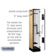Salsbury 12" Wide Double Tier 'S' Style Designer Wood Locker - 1 Wide - 5 Feet High - 18 Inches Deep - Maple - Hasps - Sweatfully