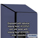 Salsbury 12" Wide Double Tier 'S' Style Designer Wood Locker - 1 Wide - 6 Feet High - 21 Inches Deep - Blue - Hasps - Sweatfully