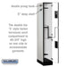 Salsbury 12" Wide Double Tier 'S' Style Designer Wood Locker - 1 Wide - 6 Feet High - 21 Inches Deep - Gray - Hasps - Sweatfully