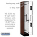Salsbury 12" Wide Double Tier 'S' Style Designer Wood Locker - 1 Wide - 6 Feet High - 21 Inches Deep - Mahogany - Black Resettable Combination Locks - Sweatfully