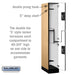 Salsbury 12" Wide Double Tier 'S' Style Designer Wood Locker - 1 Wide - 6 Feet High - 21 Inches Deep - Maple - Silver Resettable Combination Locks - Sweatfully