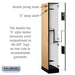 Salsbury 12" Wide Double Tier 'S' Style Designer Wood Locker - 1 Wide - 6 Feet High - 21 Inches Deep - Maple - Hasps - Sweatfully