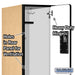 Salsbury 12" Wide Double Tier 'S' Style Designer Wood Locker - 1 Wide - 6 Feet High - 21 Inches Deep - Maple - Hasps - Sweatfully