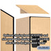 Salsbury 12" Wide Double Tier 'S' Style Designer Wood Locker - 1 Wide - 6 Feet High - 21 Inches Deep - Maple - Hasps - Sweatfully