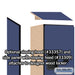 Salsbury 12" Wide Double Tier 'S' Style Designer Wood Locker - 1 Wide - 6 Feet High - 15 Inches Deep - Blue - Hasps - Sweatfully