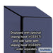 Salsbury 12" Wide Double Tier 'S' Style Designer Wood Locker - 1 Wide - 6 Feet High - 15 Inches Deep - Blue - Hasps - Sweatfully