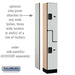 Salsbury 12" Wide Double Tier 'S' Style Designer Wood Locker - 1 Wide - 6 Feet High - 15 Inches Deep - Gray - Hasps - Sweatfully