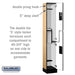 Salsbury 12" Wide Double Tier 'S' Style Designer Wood Locker - 1 Wide - 6 Feet High - 15 Inches Deep - Maple - Hasps - Sweatfully