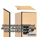 Salsbury 12" Wide Double Tier 'S' Style Designer Wood Locker - 1 Wide - 6 Feet High - 15 Inches Deep - Maple - Hasps - Sweatfully