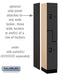 Salsbury 12" Wide Double Tier 'S' Style Designer Wood Locker - 1 Wide - 6 Feet High - 18 Inches Deep - Black - Black Resettable Combination Locks - Sweatfully