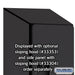 Salsbury 12" Wide Double Tier 'S' Style Designer Wood Locker - 1 Wide - 6 Feet High - 18 Inches Deep - Black - Hasps - Sweatfully