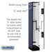 Salsbury 12" Wide Double Tier 'S' Style Designer Wood Locker - 1 Wide - 6 Feet High - 18 Inches Deep - Blue - Silver Resettable Combination Locks - Sweatfully