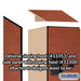 Salsbury 12" Wide Double Tier 'S' Style Designer Wood Locker - 1 Wide - 6 Feet High - 18 Inches Deep - Cherry - Hasps - Sweatfully