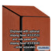 Salsbury 12" Wide Double Tier 'S' Style Designer Wood Locker - 1 Wide - 6 Feet High - 18 Inches Deep - Cherry - Hasps - Sweatfully