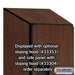 Salsbury 12" Wide Double Tier 'S' Style Designer Wood Locker - 1 Wide - 6 Feet High - 18 Inches Deep - Mahogany - Hasps - Sweatfully