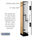Salsbury 12" Wide Double Tier 'S' Style Designer Wood Locker - 1 Wide - 6 Feet High - 18 Inches Deep - Maple - Silver Resettable Combination Locks - Sweatfully