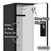 Salsbury 12" Wide Double Tier 'S' Style Designer Wood Locker - 1 Wide - 6 Feet High - 18 Inches Deep - Black - Hasps - Sweatfully