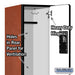 Salsbury 12" Wide Double Tier 'S' Style Designer Wood Locker - 1 Wide - 6 Feet High - 18 Inches Deep - Cherry - Hasps - Sweatfully