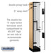 Salsbury 12" Wide Double Tier 'S' Style Designer Wood Locker - 1 Wide - 6 Feet High - 18 Inches Deep - Maple - Hasps - Sweatfully