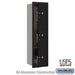 Salsbury Maximum Height Recessed Mounted 4C Horizontal Parcel Locker with 3 Parcel Lockers in Black with USPS Access - Front Loading - Sweatfully