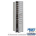 Salsbury Maximum Height Recessed Mounted 4C Horizontal Mailbox with 9 Doors and 1 Parcel Locker in Aluminum with Private Access - Front Loading - Sweatfully