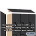 Salsbury 12" Wide Double Tier 'S' Style Designer Wood Locker - 3 Wide - 5 Feet High - 21 Inches Deep - Black - Hasps - Sweatfully