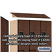 Salsbury 12" Wide Double Tier 'S' Style Designer Wood Locker - 3 Wide - 5 Feet High - 21 Inches Deep - Mahogany - Hasps - Sweatfully