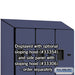 Salsbury 12" Wide Double Tier 'S' Style Designer Wood Locker - 3 Wide - 5 Feet High - 21 Inches Deep - Mahogany - Hasps - Sweatfully