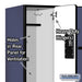 Salsbury 12" Wide Double Tier 'S' Style Designer Wood Locker - 3 Wide - 5 Feet High - 18 Inches Deep - Blue - Hasps - Sweatfully